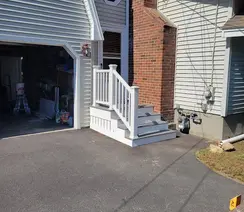 LP SmartSide siding and PVC trim installation by contractor in Seabrook, NH.