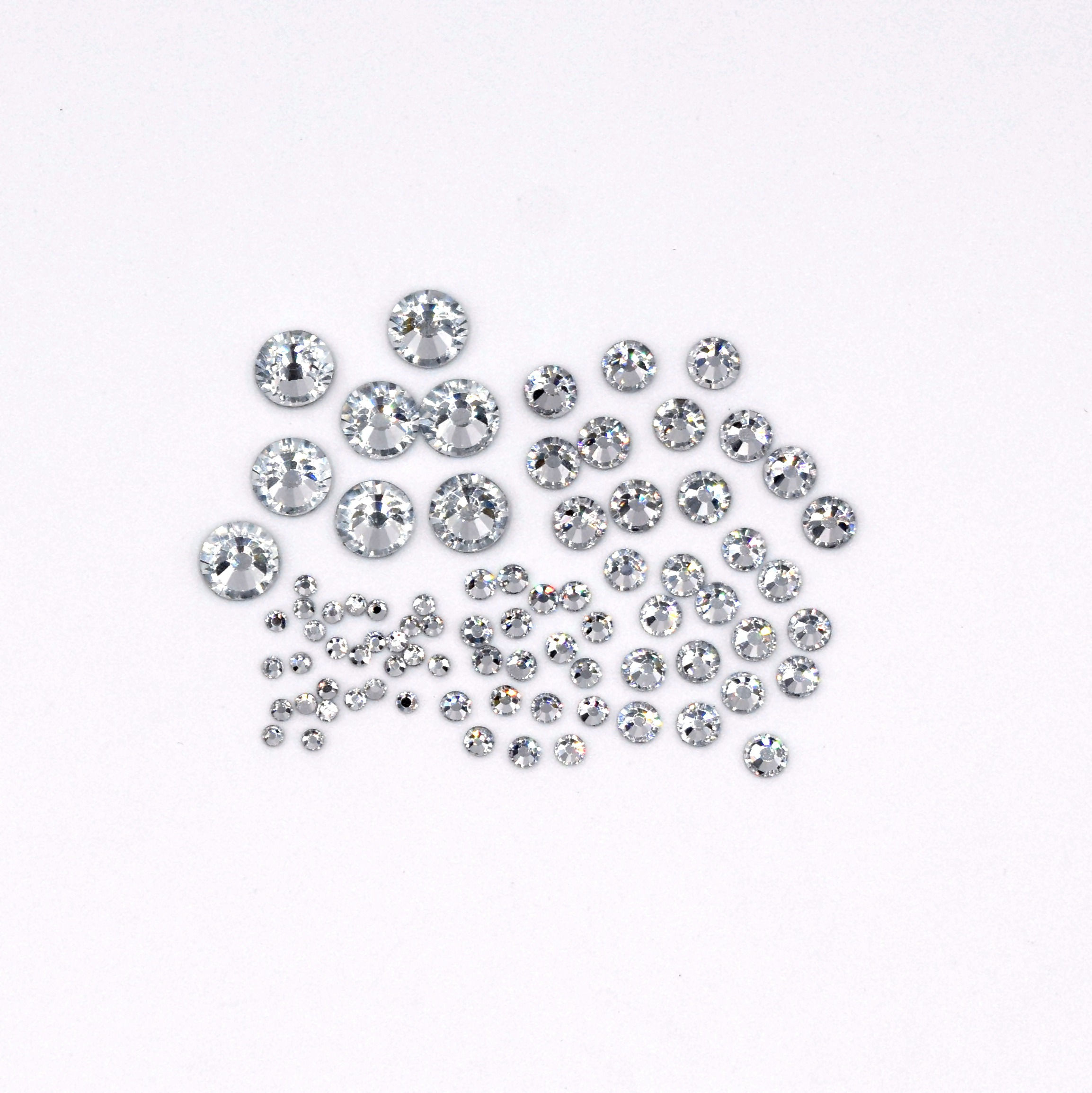 Strasssteine zum Aufbügeln, Strasssteineset, Kristalle, Rhinestones, Flat Backs Hotfix, glitzernd