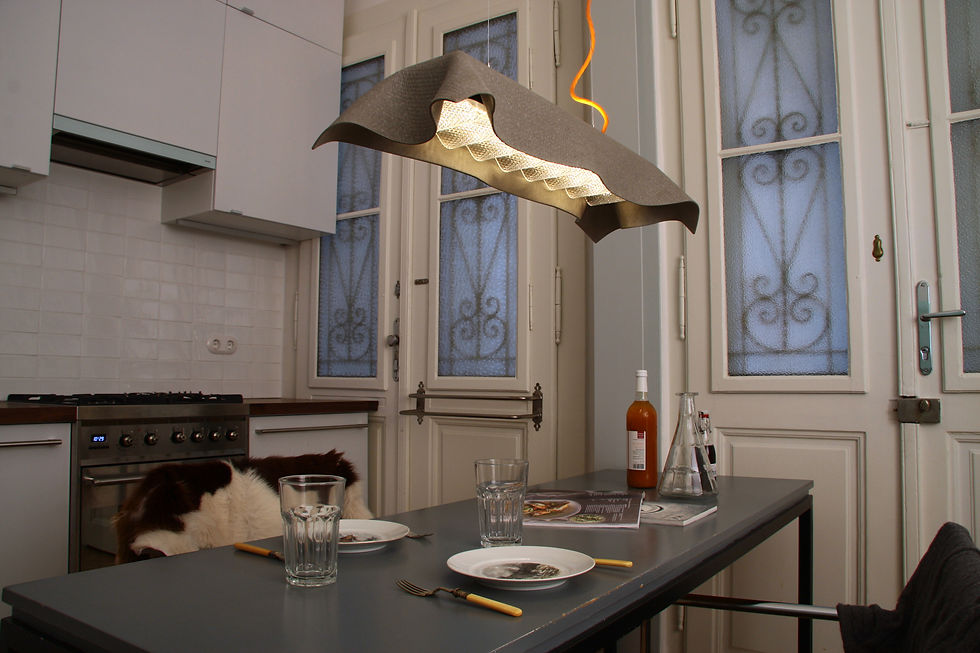 AEROMYS Ambient Wave Faserzementleuchte Eternit