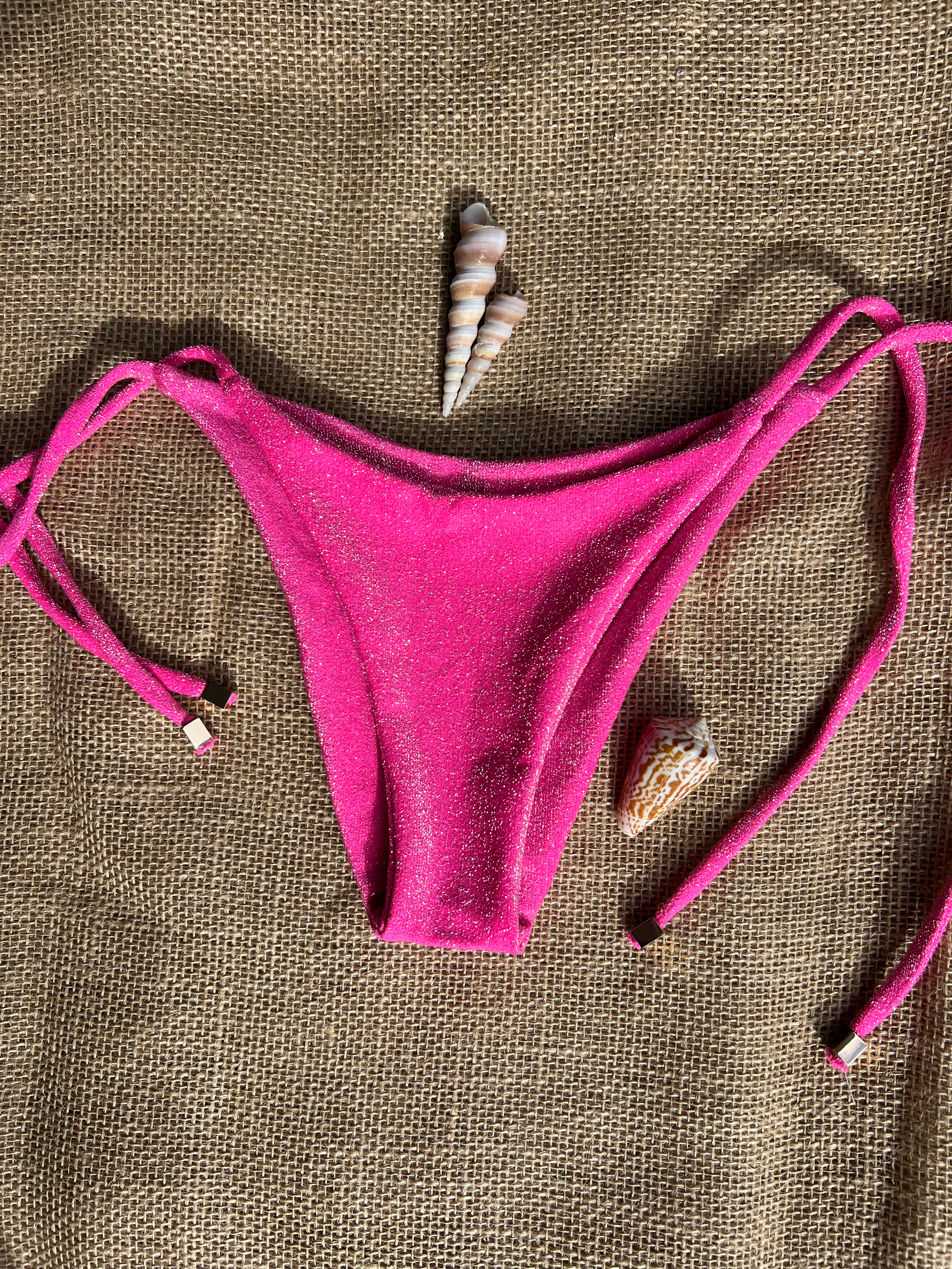 Pink Stardust Tie Bottom No Scrunch