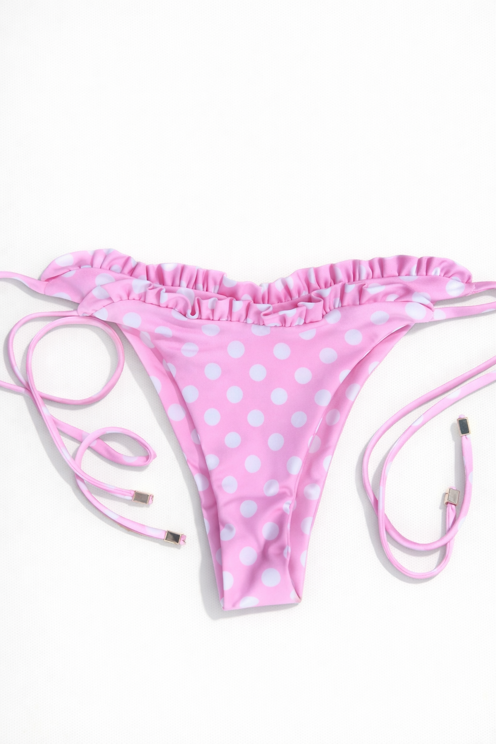 Thumbnail: Pink Polka with Frill Tie Bottom no Scrunch
