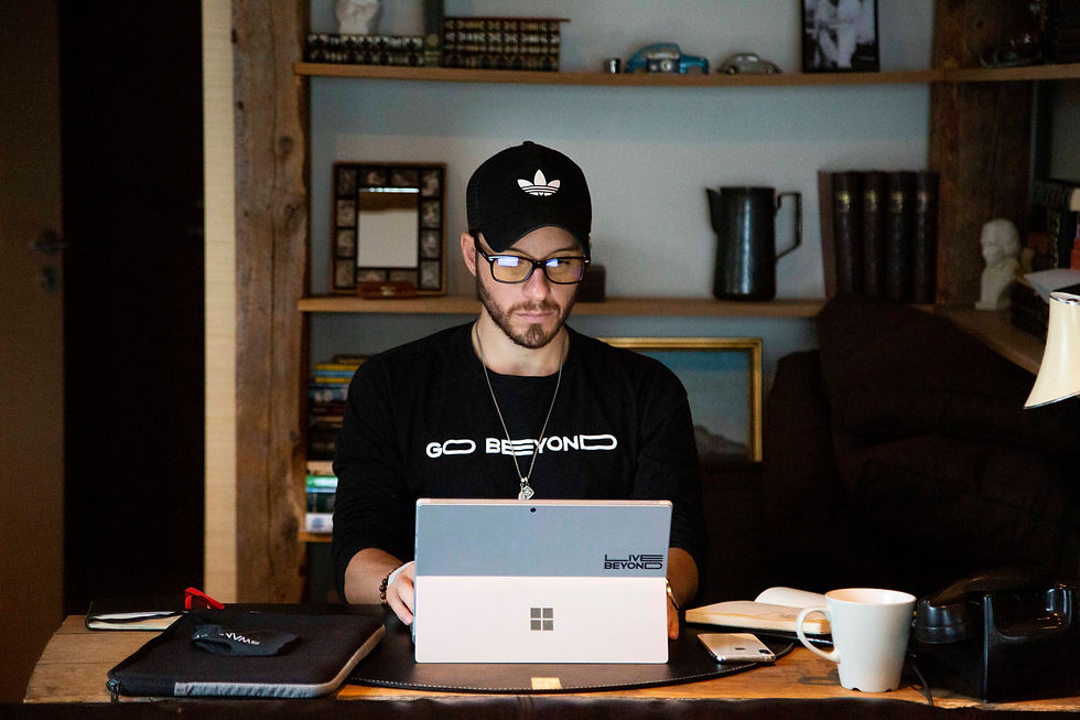 Our mentor, David Gamboa working remotely