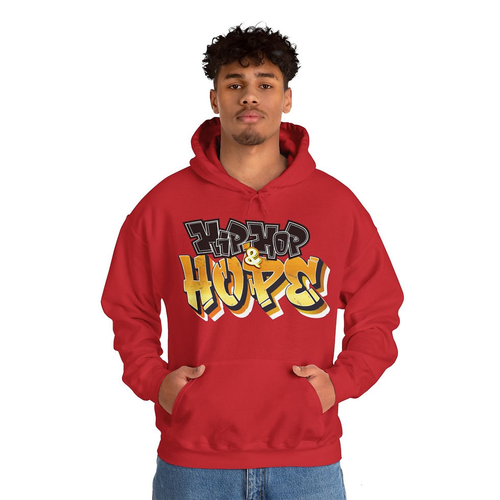 Thumbnail: Adult Hip Hop & Hope Unisex Heavy Blend Hooded Sweatshirt