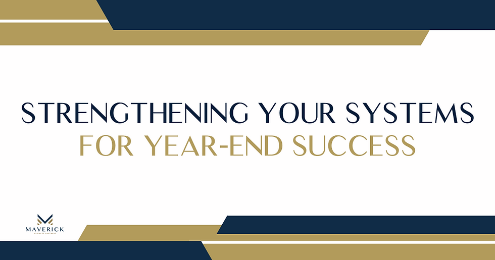 September is more than just a transition from summer to fall—it’s the start of the home stretch for business owners. With Q4 around the corner, now is the time to tighten your financial systems, clear up common red flags, and put habits in place that set you up for a confident year-end close.