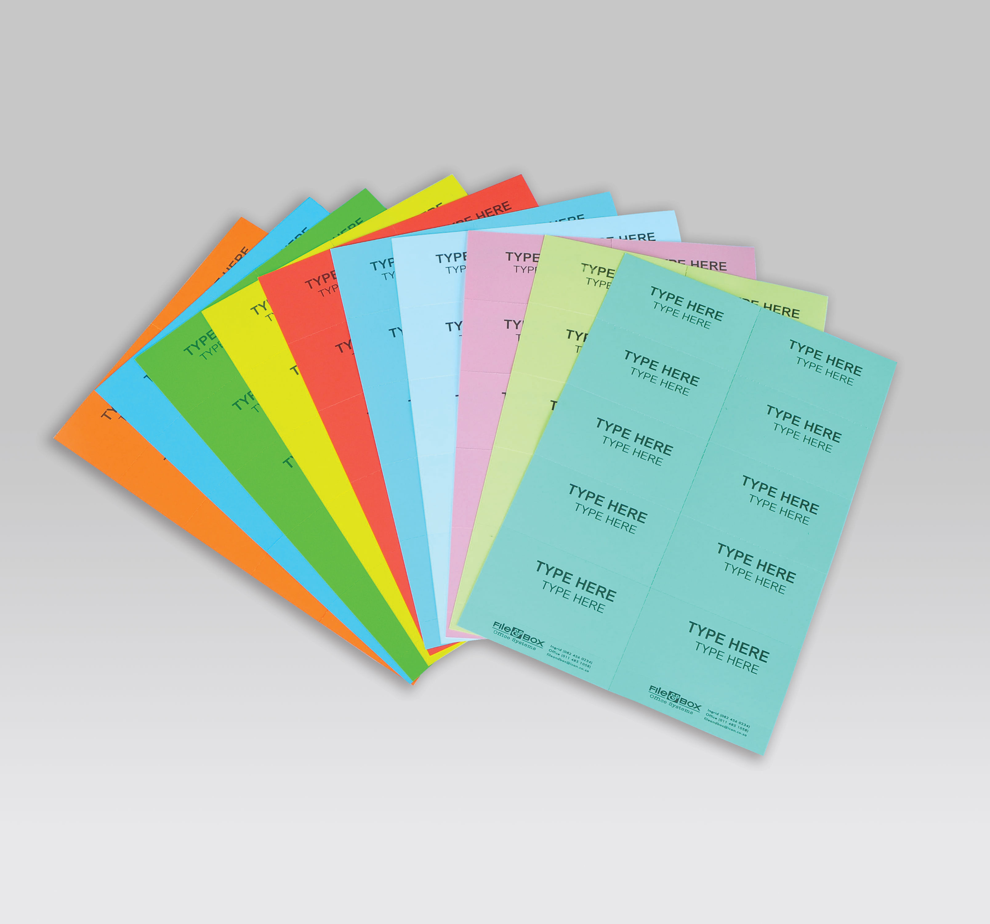 Perforated Board Labels