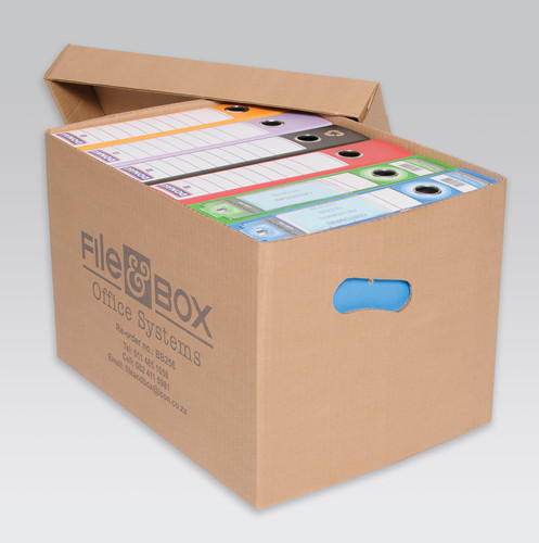 Store your lever arch files in the bulk box | Fileandbox