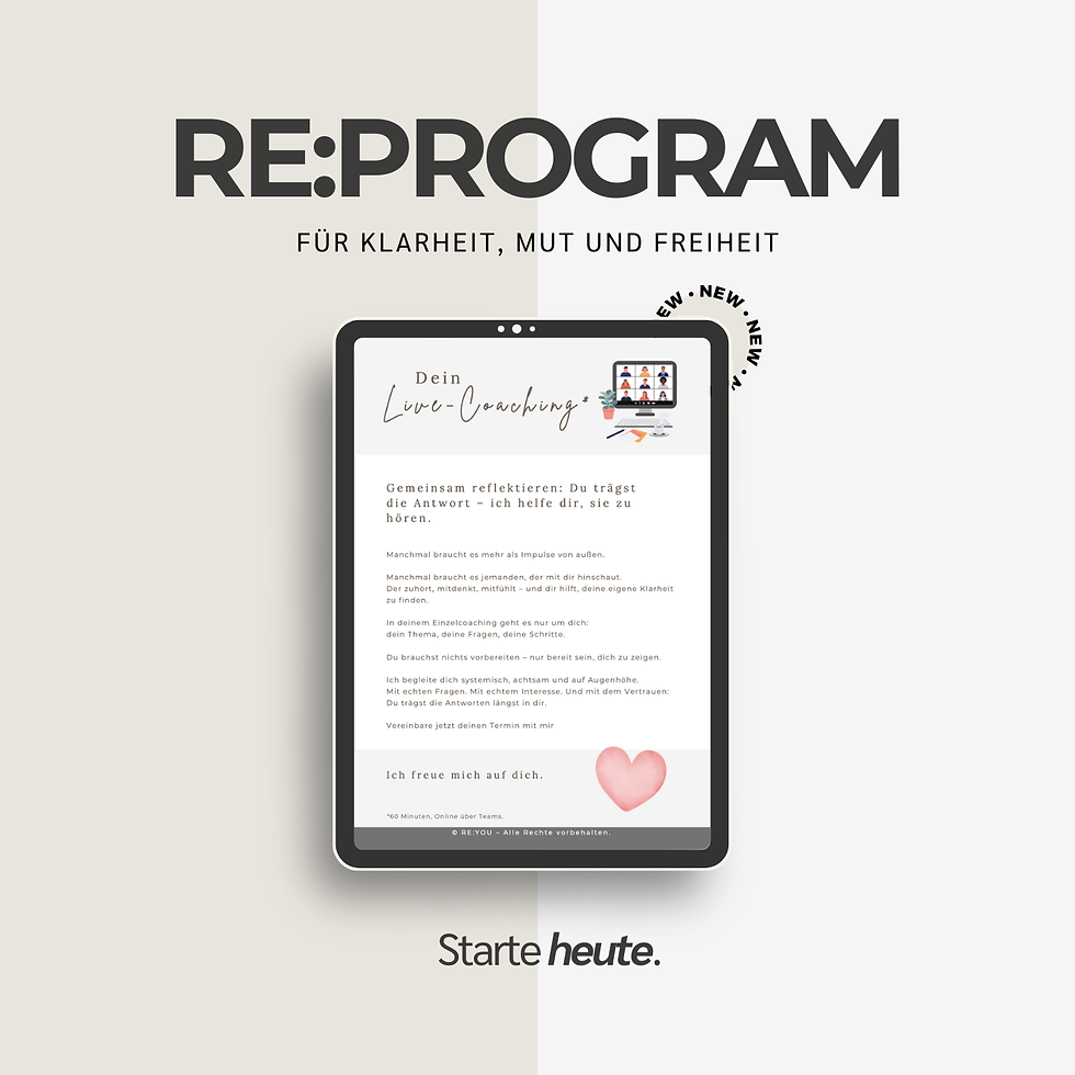 Miniaturbild: RE:PROGRAM - Dein 8-Wochen-Coaching-Programm für Klarheit, Energie & Balance