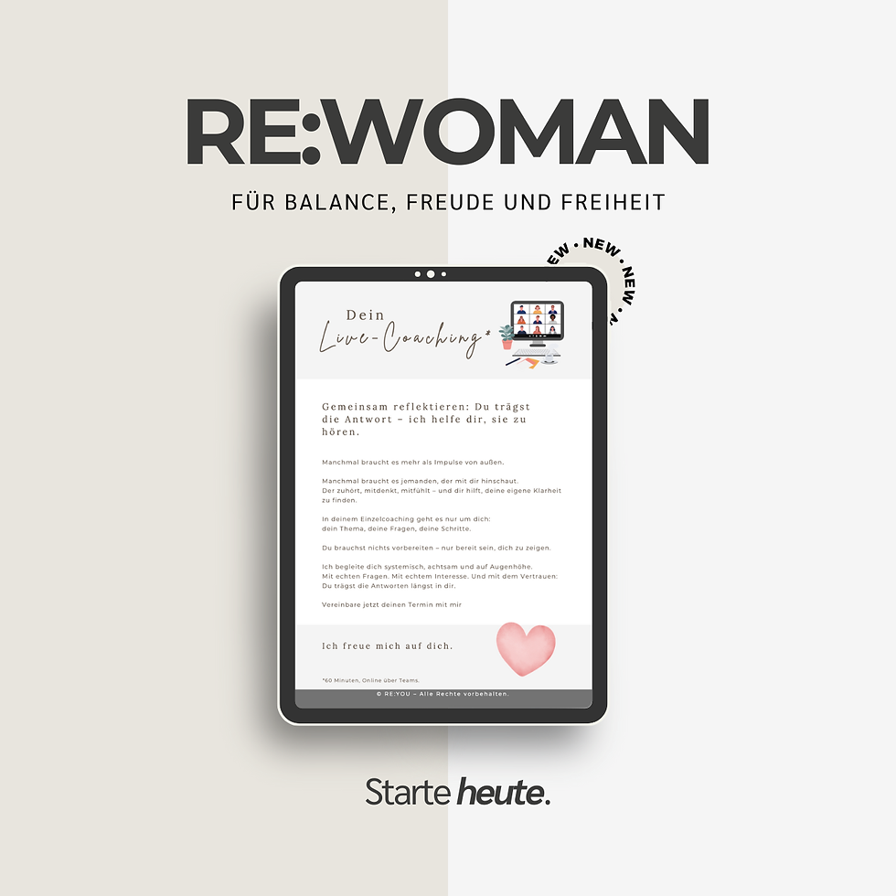 Miniaturbild: RE:WOMAN - Coaching in den Wechseljahren für Balance & Leichtigkeit