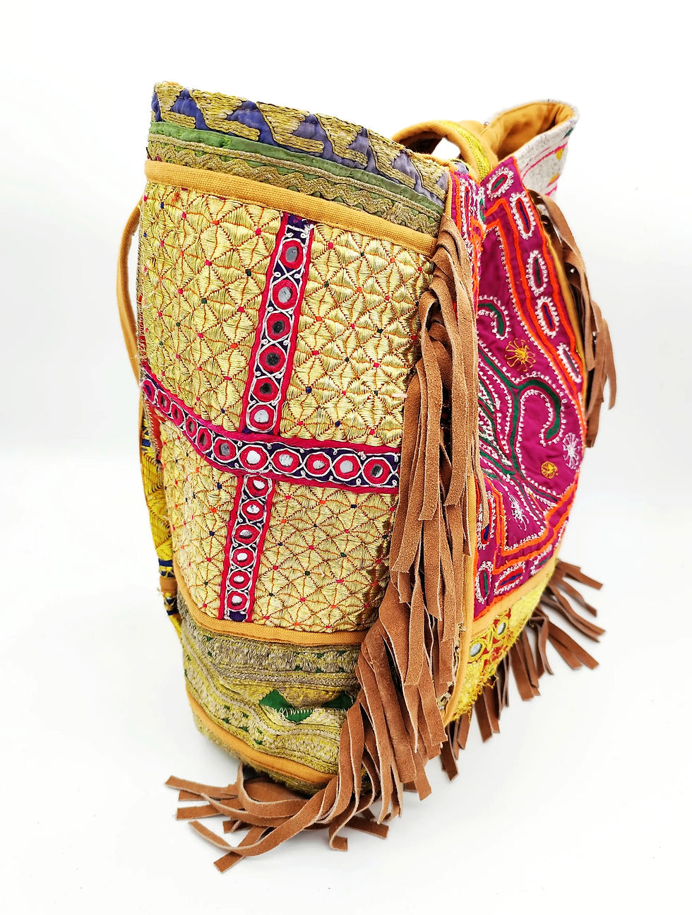 Miniatura: Bolso bohemio de patchwork hecho a mano