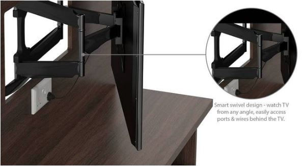 Thumbnail: Iwaki Swivel Wall Mounted TV Unit by Urban Ladder