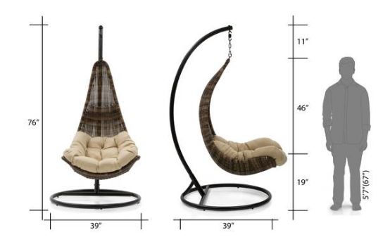 Thumbnail: Danum Swing Chair by Urban Ladder