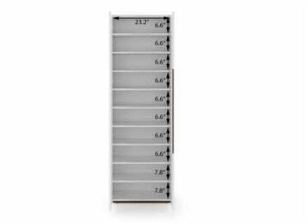 Thumbnail: Baltoro High Gloss Tall Shoe Rack by Urban Ladder