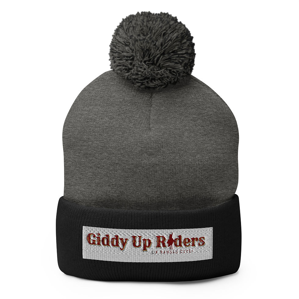 Thumbnail: Giddy up Riders of KC Pom-Pom Beanie