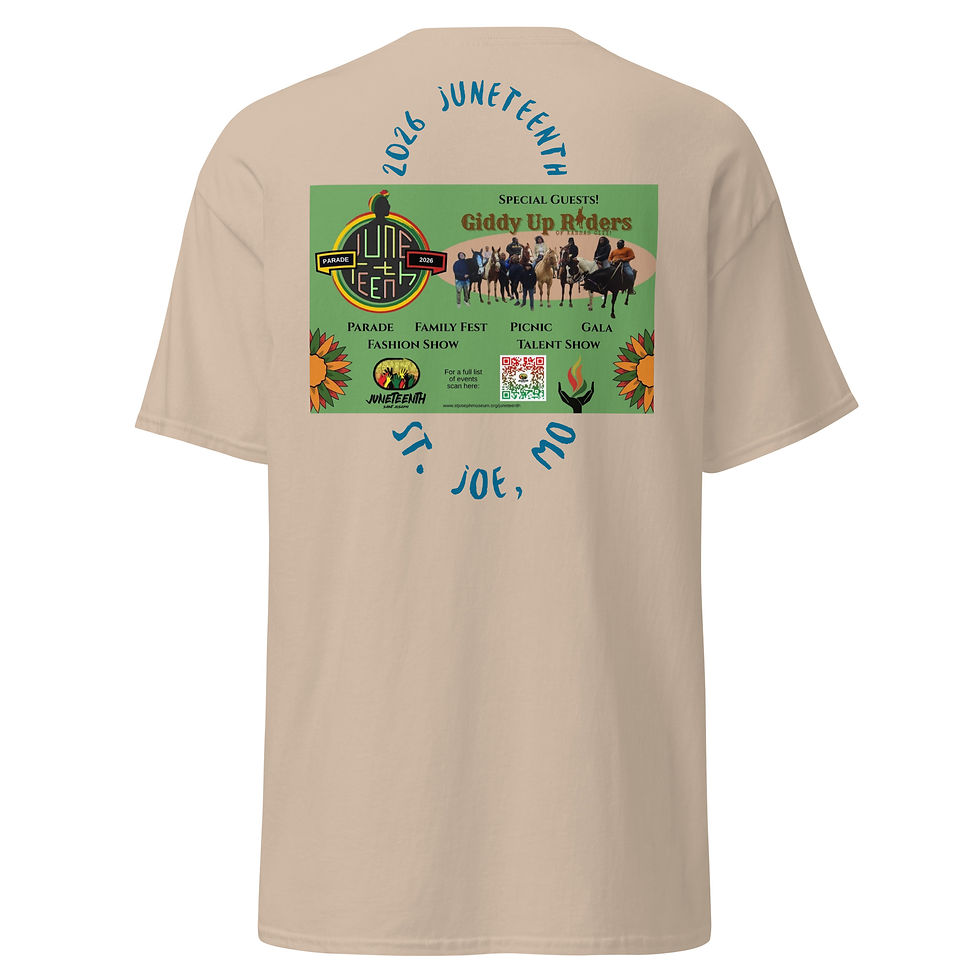 Thumbnail: Giddy up Riders 2026 Juneteenth in St Joe Parade and Vendor Fair T-Shirts