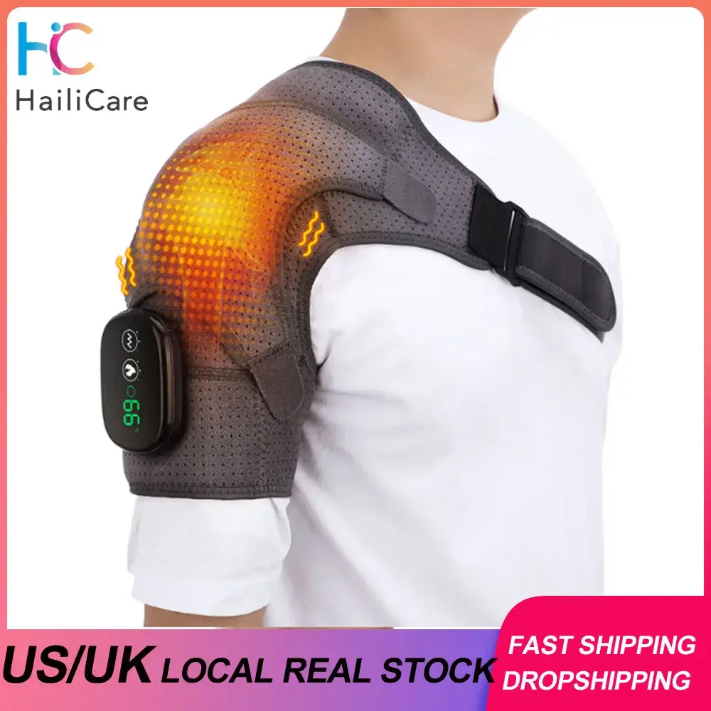 Heated Vibrating Shoulder Wrap Massager