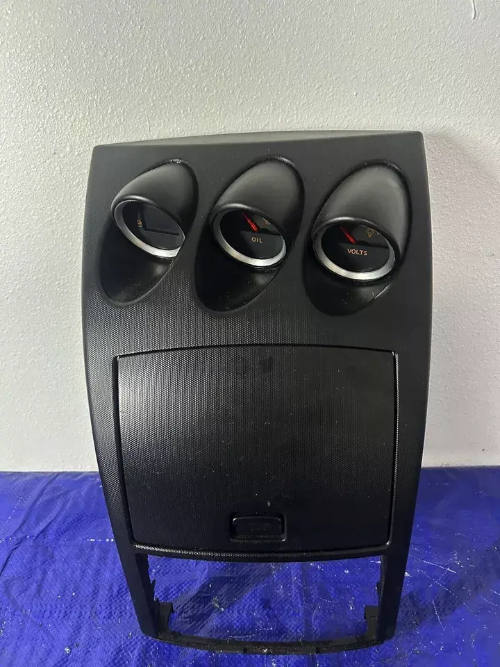 2005 Nissan Z33 350Z Center Dash Bezel Trim Oil Volts Gauges OEM