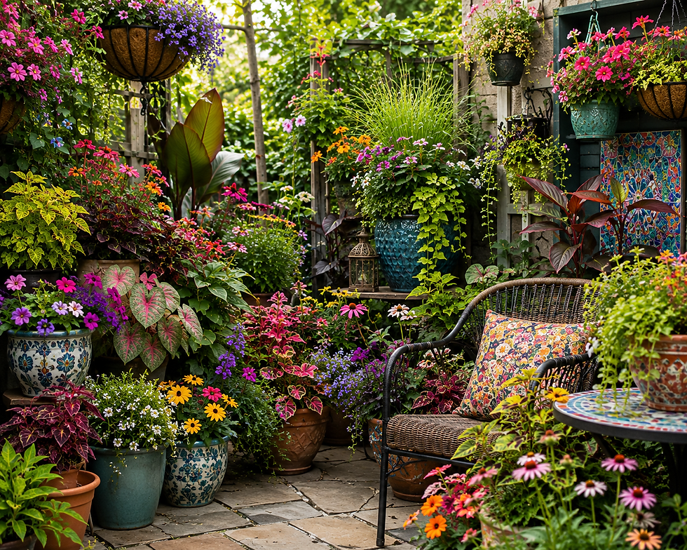 Garden Maximalism and Container Gardening
