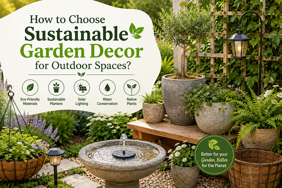 How to Choose Sustainable Garden Decor for Outdoor Spaces?