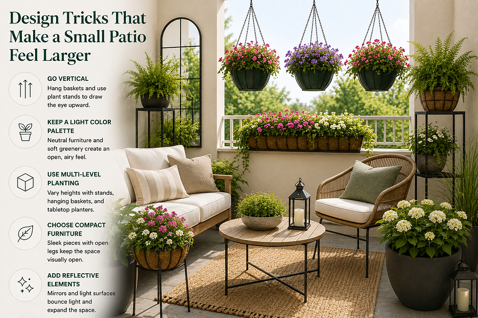 Design Tricks That Make a Small Patio Feel Larger