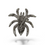 Thumbnail: swarovski crystal spider brooch rear view