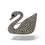 Thumbnail: crystal swan brooch