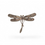 Thumbnail: gold plated dragonfly brooch