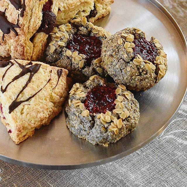 Buckwheat Raspberry Orange Scones