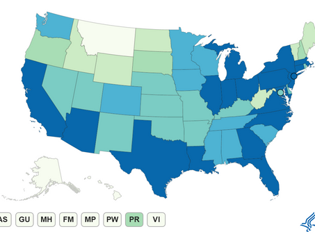 CDC updates #covid19 cases by state