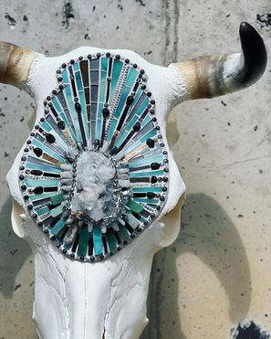 cow skull art