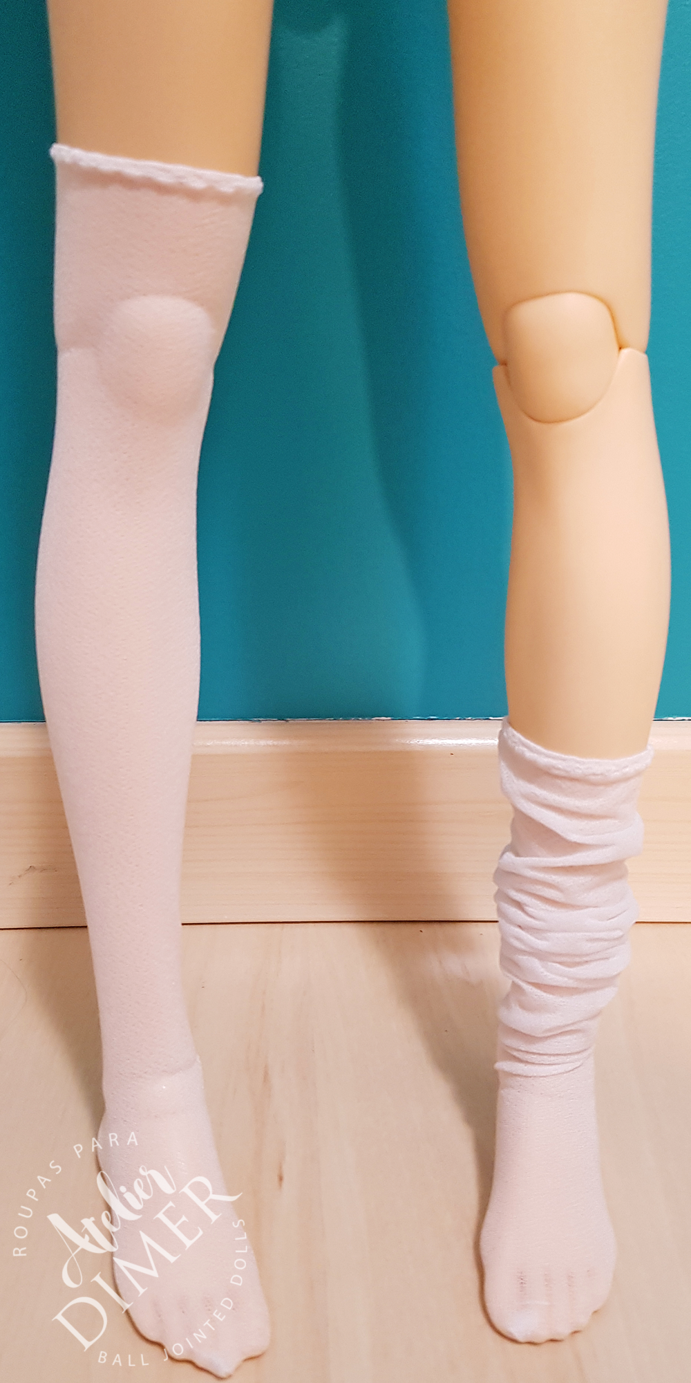 Set with panties and long stockings