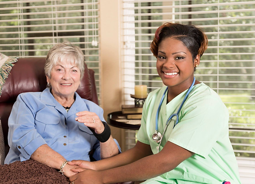 Senior and Nurse Smiling.png