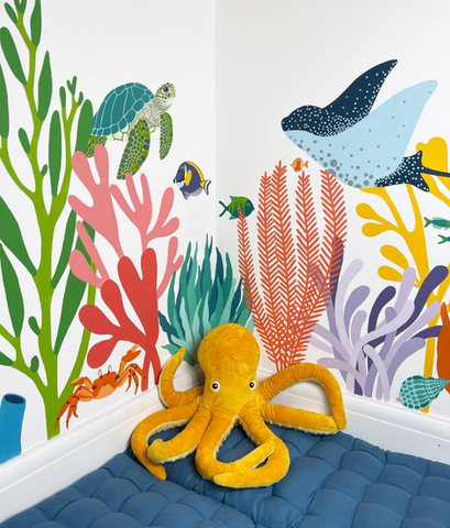 Colourful Ocean Themed Mural