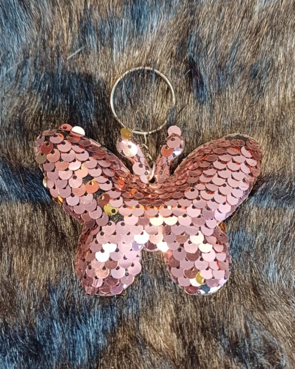 Sleutelhanger vlinder 3 (roze)
