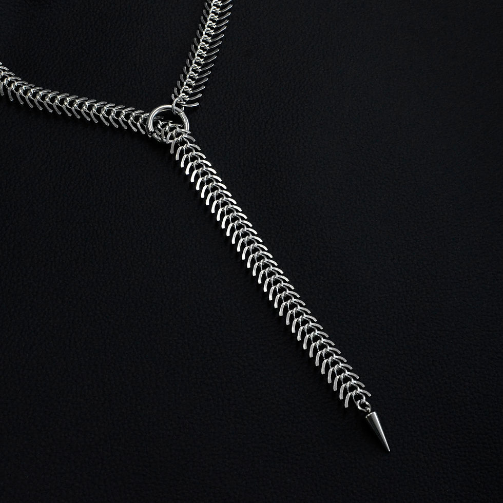 Miniature : Spine Choker - Stainless Steel