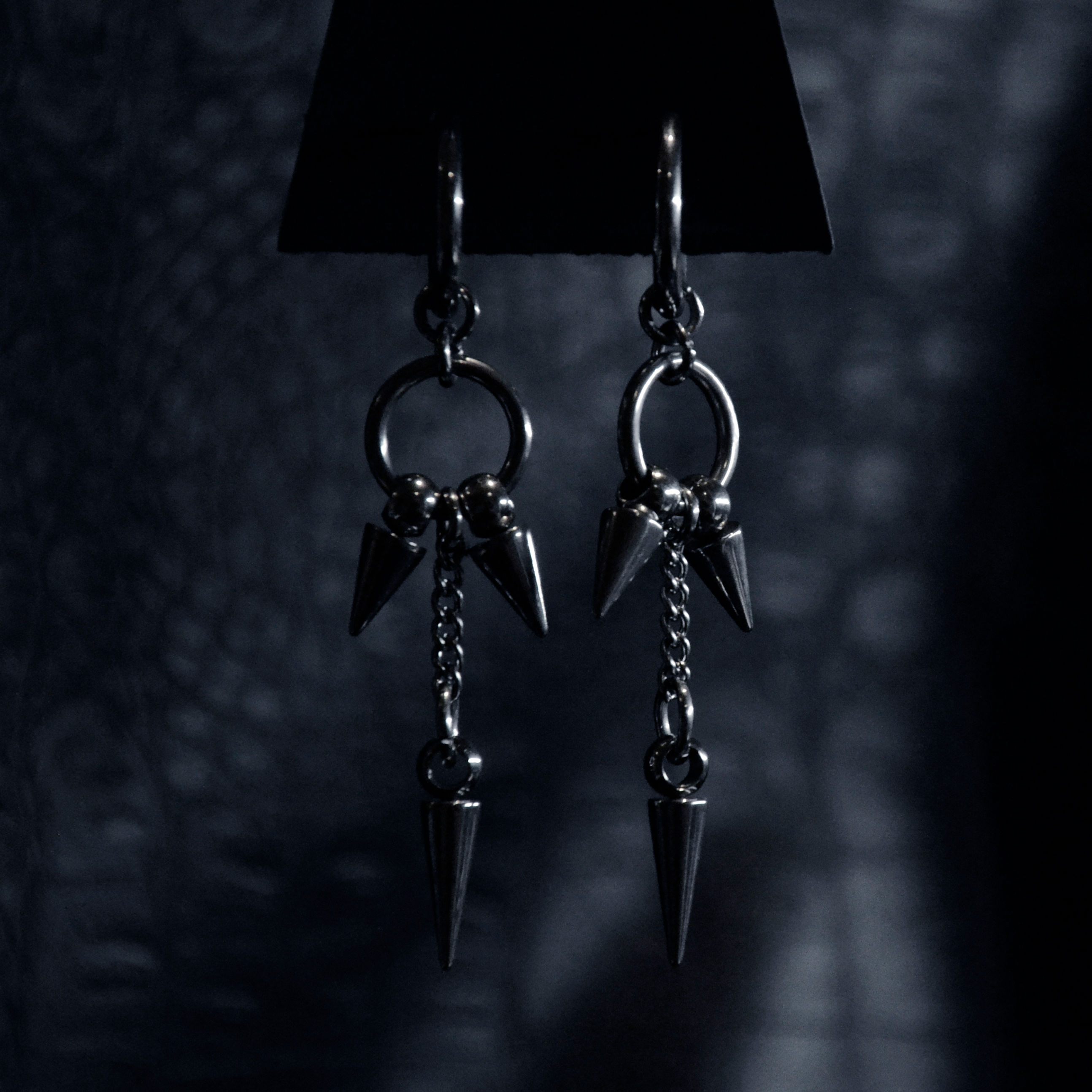 Spike Drop Stack Earrings