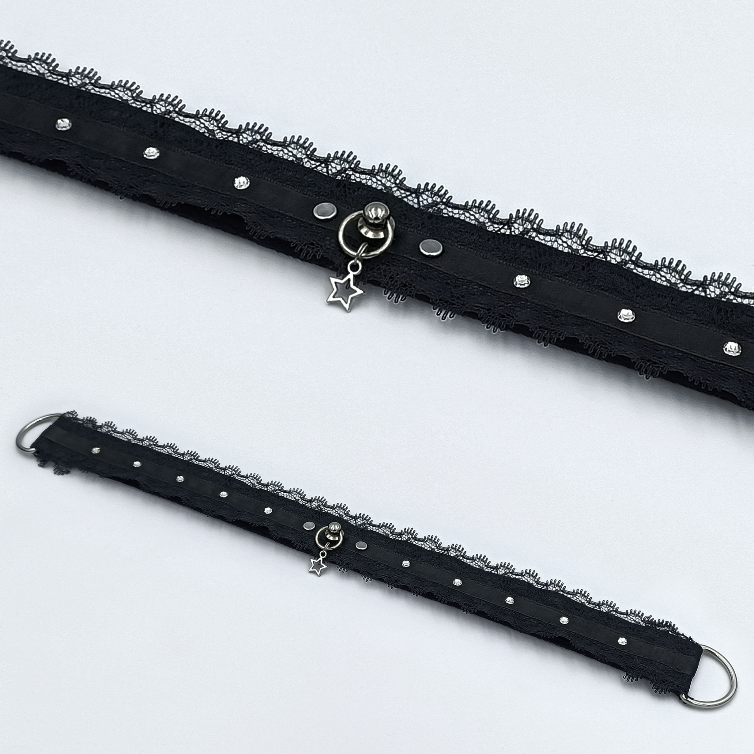 Classic Lace & Crystal Collar