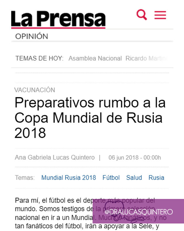 Preparativos rumbo a la Copa Mundial de Rusia 2018