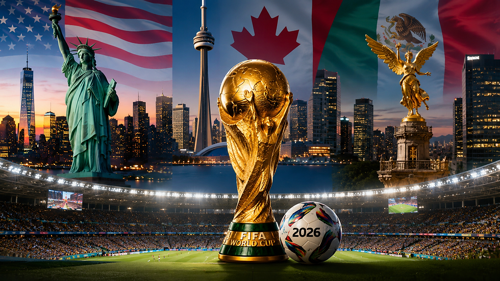 COPA 2026: TRÊS PAÍSES, UMA EXPERIÊNCIA ÚNICA