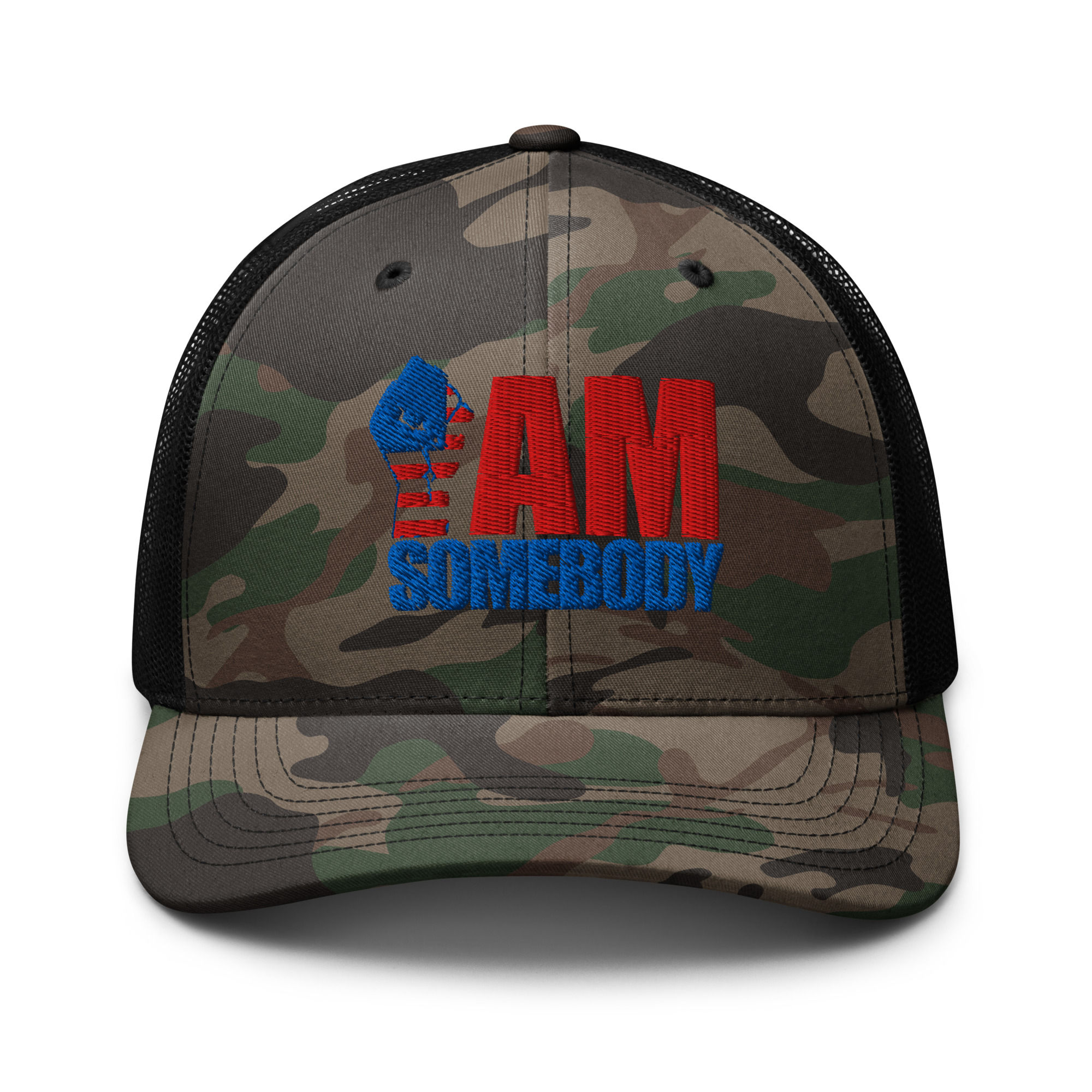 Akil The MC - Somebody American Camouflage trucker hat
