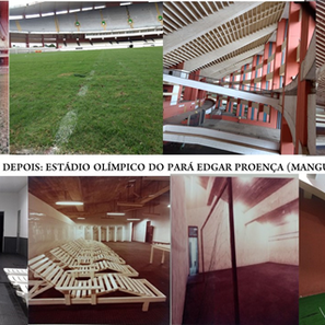 Antes e depois: Estádio Olímpico do Pará Edgar Proença (Mangueirão)