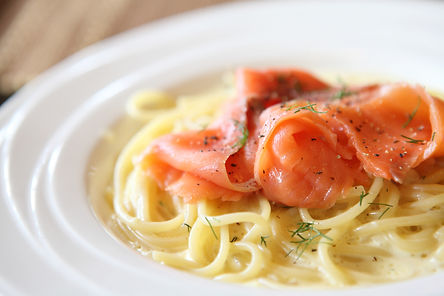 Pasta med røykelaks