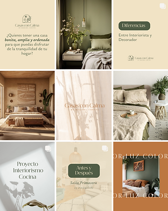 warm and organic Social media templates for lifetyle brand