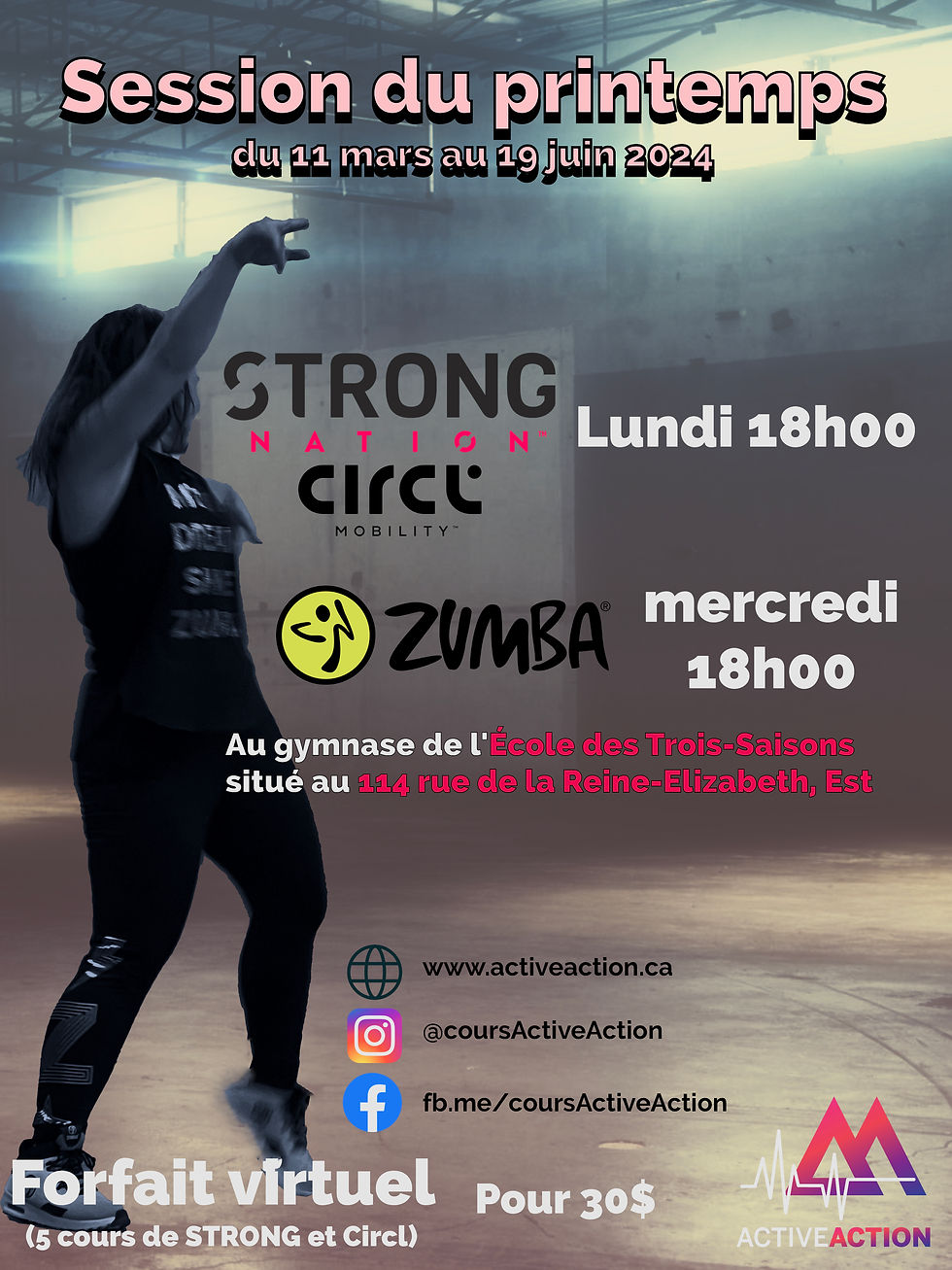 Horaire du printemps 2024!