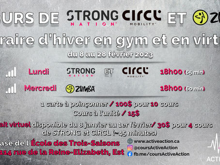 Horaire janvier 2024 arrivé