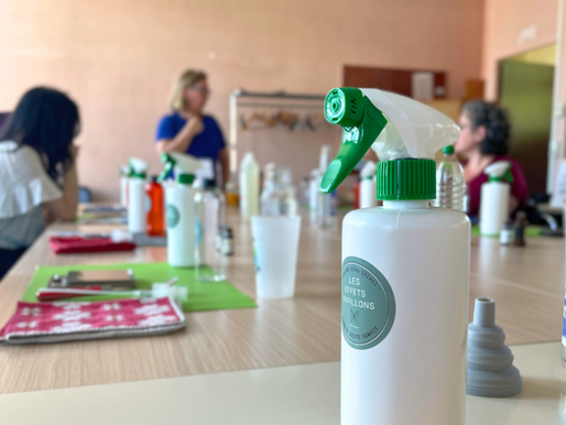 Dernier atelier de notre Défi Climat : fabriquer ses produits ménagers maison