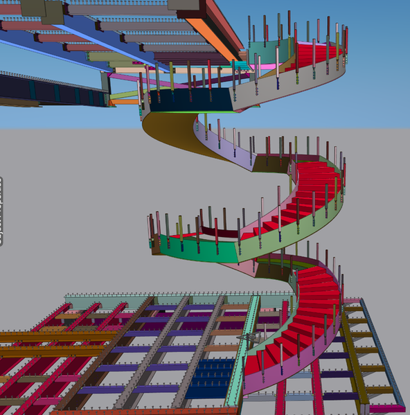 Spiral Stair Drawing