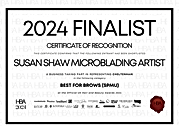 Finalist for microblading cheltenham