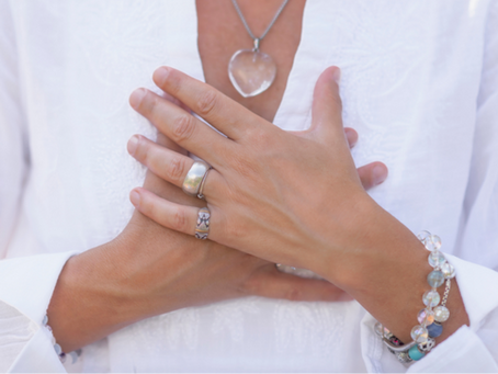 Spiritual support for cancer patients symbolized by self-reflection and emotional healing.
