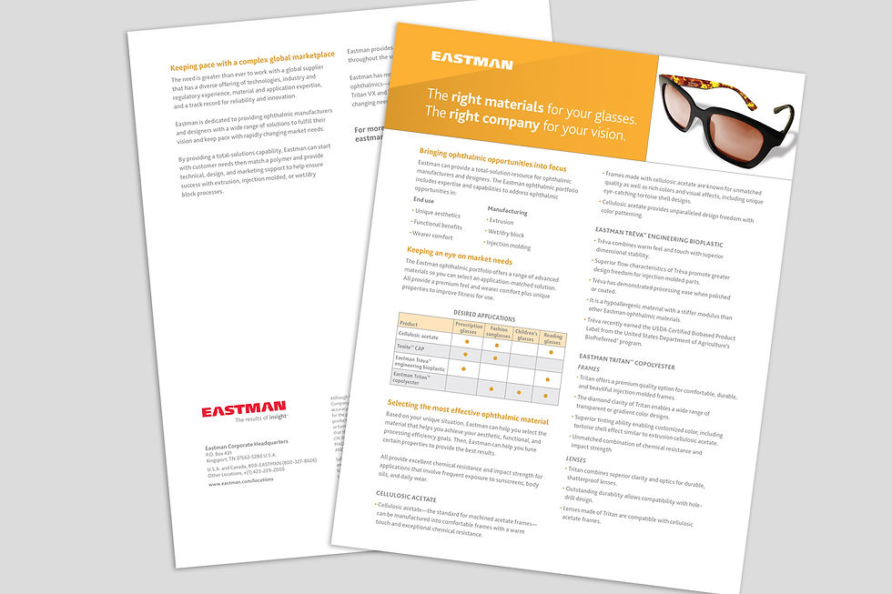 Eastman ophthalmic collateral