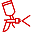 pistola de pintura automotiva